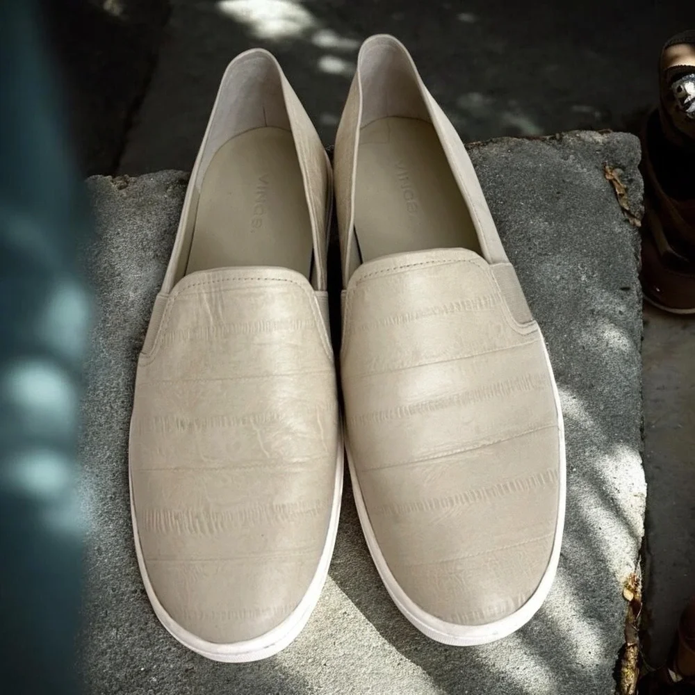 Vince Slip-on Sneakers Walking Casual  Leather Upper‎ Shoes